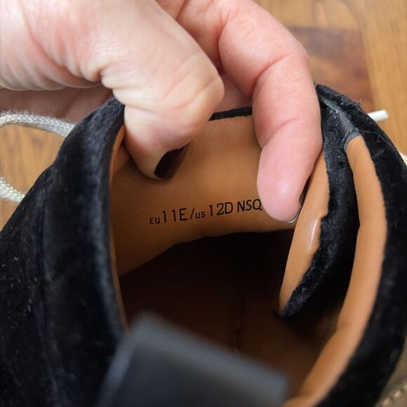 Bally Hedern Men’s Black Mix Silk Fabric High-Top Sneaker Size 12D - Picture 6 of 7